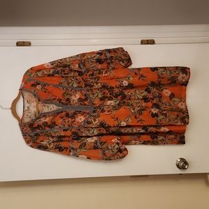 Johnny Was Workshop Embroidered Tunic Dress Size Large